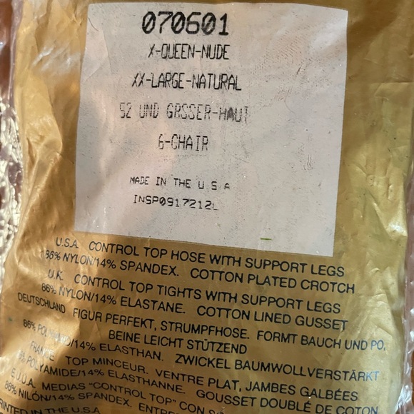 Silkies Pantyhose X Queen XXL Natural Control Top - Picture 2 of 2